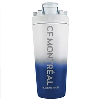 WinCraft CF Montréal 26oz. Bouteille mélangeur à shaker à glace en acier inoxydable Ombre