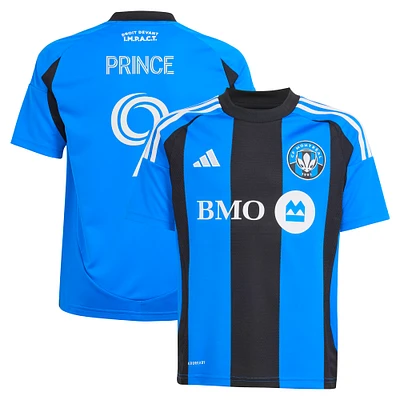 Maillot de joueur réplique original Montréal 2025 adidas Prince Owusu bleu CF pour jeune