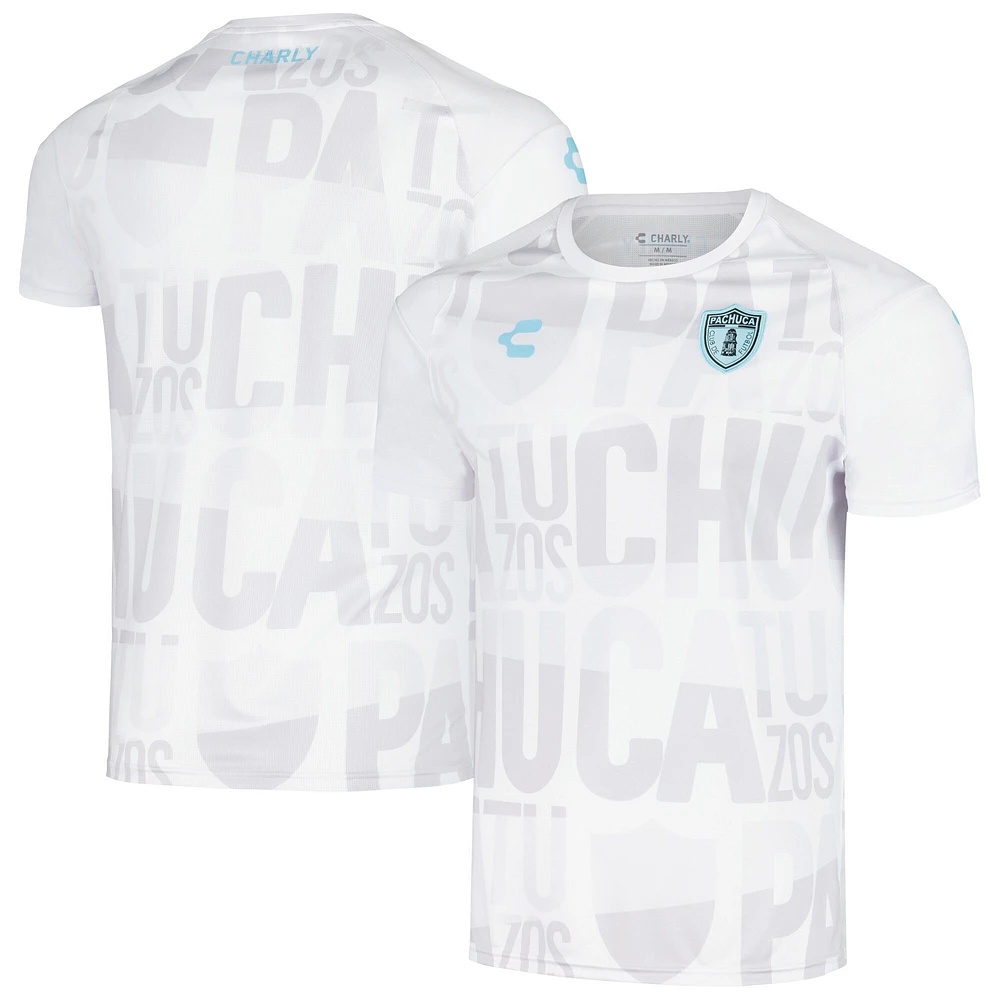 Men's Charly  White C.F. Pachuca DRY FACTOR 2023/24 Training T-Shirt