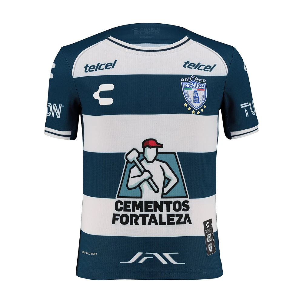 Charly Marine/Blanc C.F. Pachuca 2024/25 Maillot Authentique Domicile