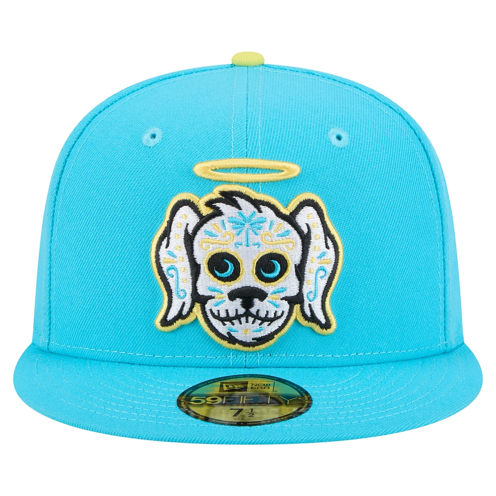Men's New Era Light Blue Charleston RiverDogs Copa de la Diversión 59FIFTY Fitted Hat