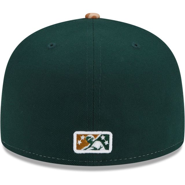 Casquette ajustée 59FIFTY Charleston RiverDogs Theme Night New Era pour homme, blanc/havane