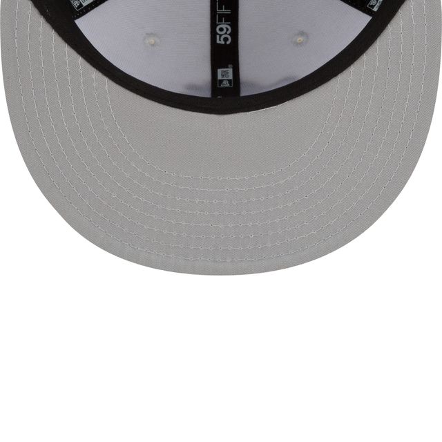 Casquette ajustée 59FIFTY Charleston RiverDogs Theme Night New Era pour homme, blanc/havane