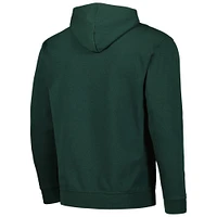 Men's Colosseum Green Charlotte 49ers Arch and Logo Pullover Hoodie