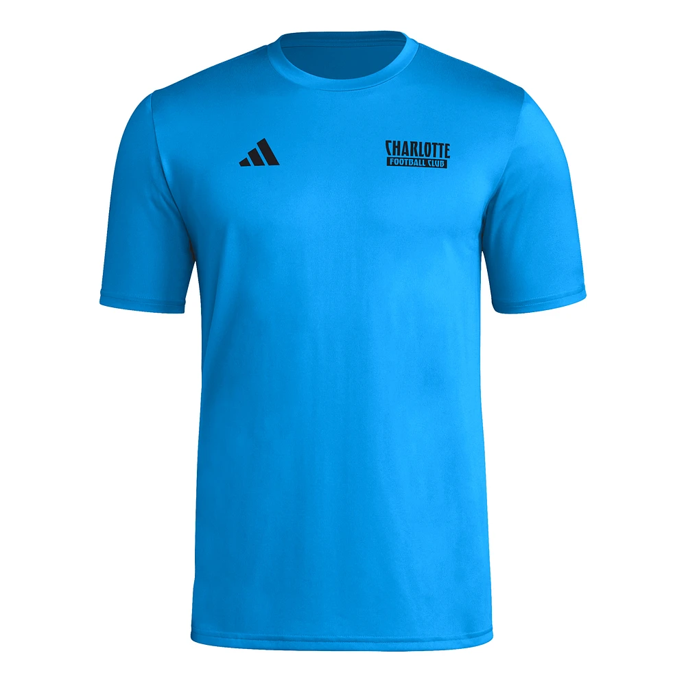 Men's adidas Blue Charlotte FC Local Wrap T-Shirt