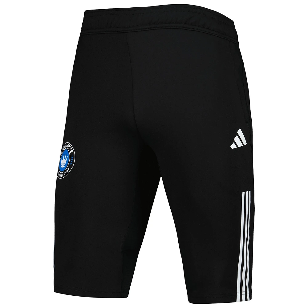 Men's adidas Black Charlotte FC 2023 On-Field Training AEROREADY Half Pants