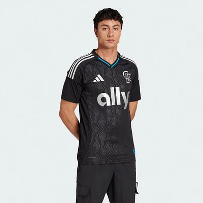Maillot réplique du Charlotte FC 2025 Fortress Kit adidas noir pour homme