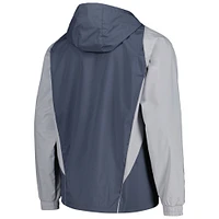 Men's adidas Charcoal Charlotte FC All-Weather Raglan Hoodie Full-Zip Jacket