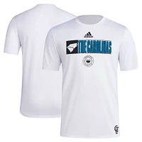 Men's adidas White Charlotte FC 2024 Jersey Hook AEROREADY T-Shirt