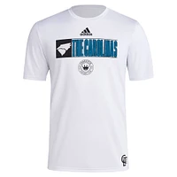 Men's adidas White Charlotte FC 2024 Jersey Hook AEROREADY T-Shirt