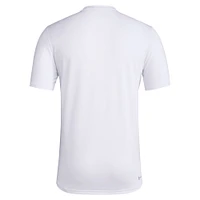 Men's adidas White Charlotte FC 2024 Jersey Hook AEROREADY T-Shirt