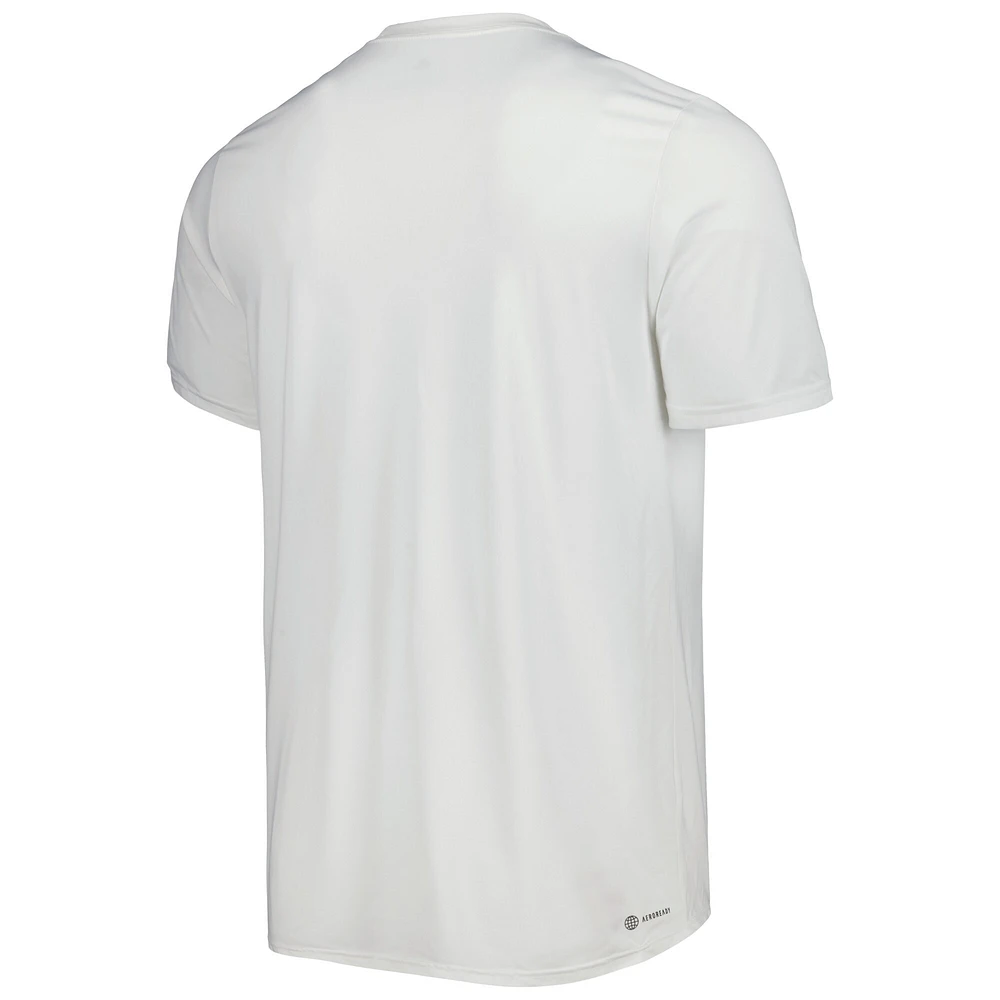 T-shirt adidas Charlotte FC Club DNA Performance blanc pour hommes