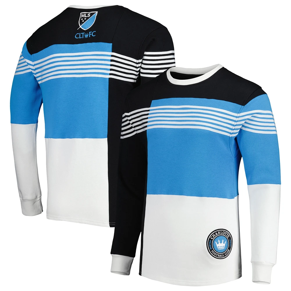 Sweat-shirt à enfiler noir avec logo Charlotte FC pour homme