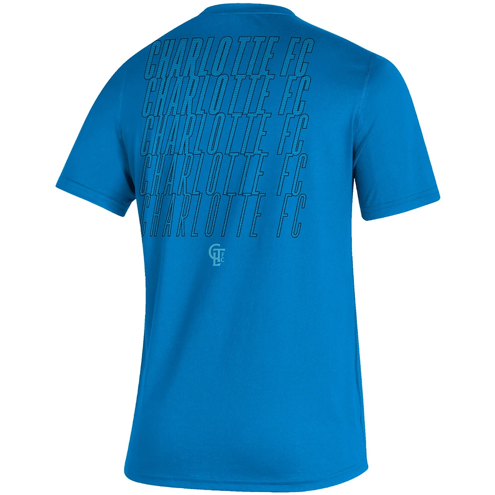 Men's Charlotte FC Blue adidas Creator Club T-Shirt