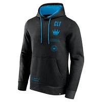 Men's Fanatics Black Charlotte FC Halftime Pullover Hoodie
