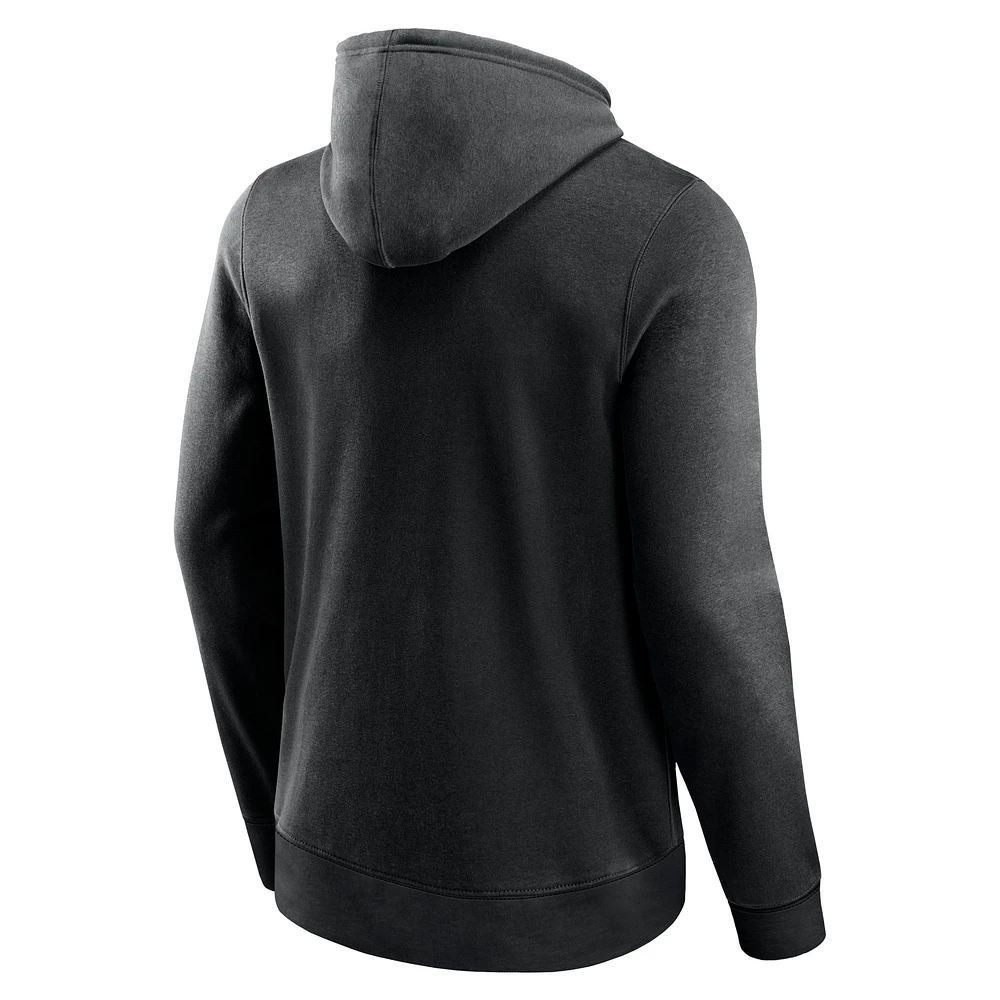 Men's Fanatics Black Charlotte FC Halftime Pullover Hoodie
