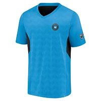 Men's Fanatics Blue Charlotte FC Extended Play V-Neck T-Shirt