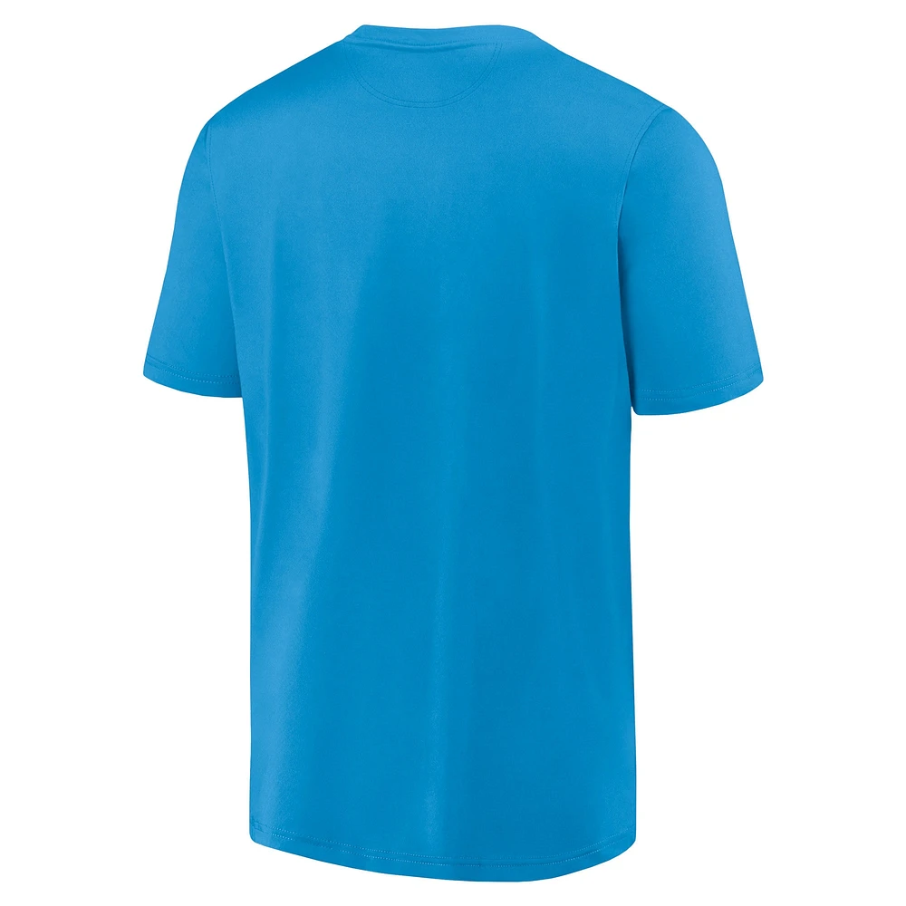 Men's Fanatics Blue Charlotte FC Extended Play V-Neck T-Shirt
