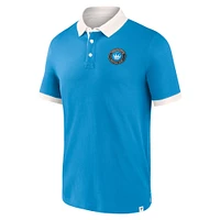 Men's Fanatics Blue Charlotte FC Second Period Polo Shirt