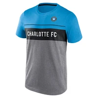Men's Fanatics Gray Charlotte FC Striking Distance T-Shirt