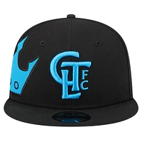 Men's New Era Black Charlotte FC Jumbo 9FIFTY Snapback Hat