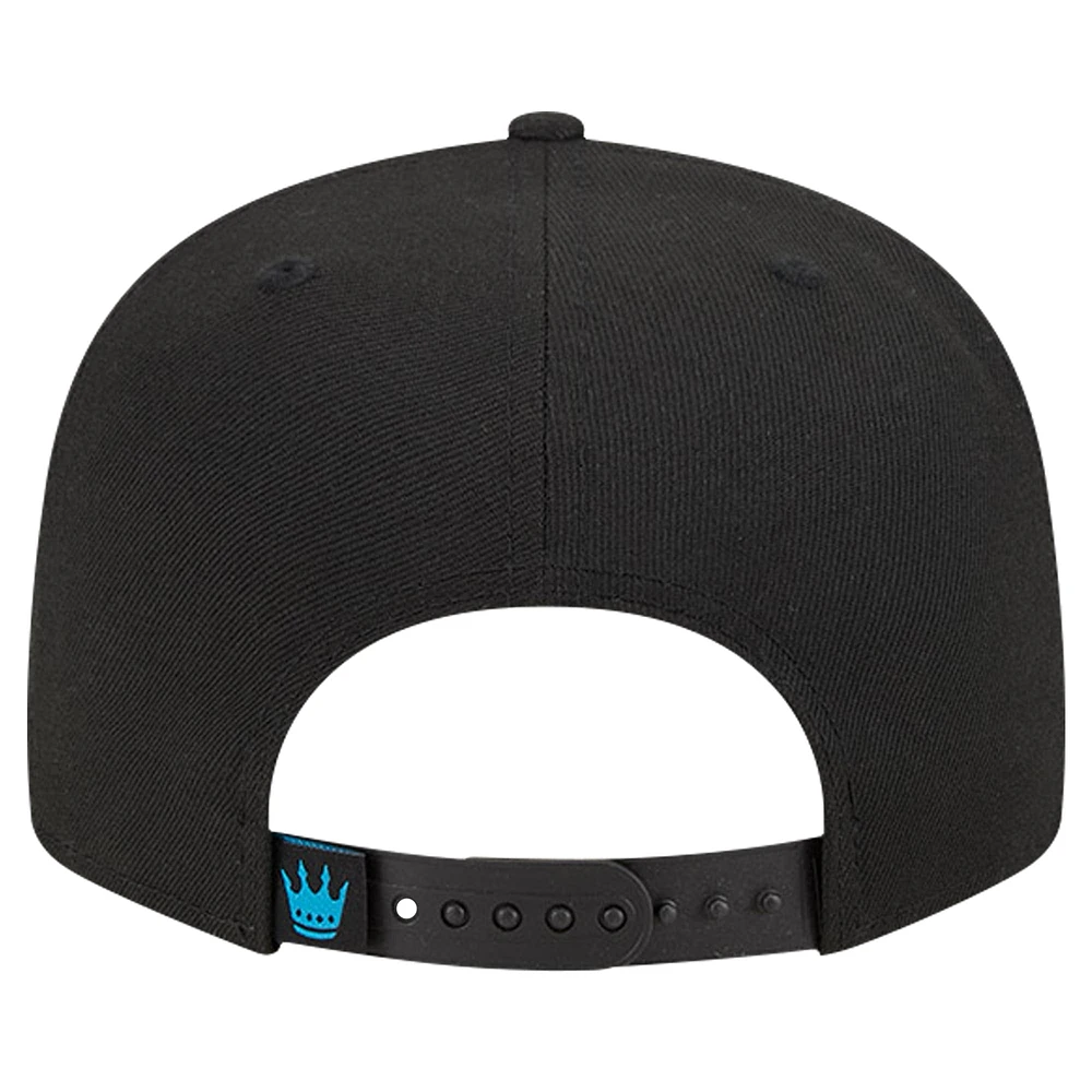 Men's New Era Black Charlotte FC Jumbo 9FIFTY Snapback Hat