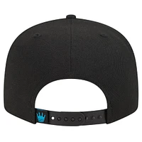 Men's New Era Black Charlotte FC Jumbo 9FIFTY Snapback Hat