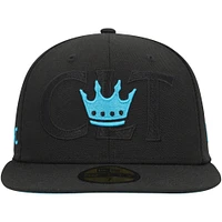 Men's New Era Black Charlotte FC Kick Off 59FIFTY Fitted Hat