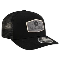 Men's New Era  Black Charlotte FC Labeled 9SEVENTY Trucker Stretch-Snap Adjustable Hat