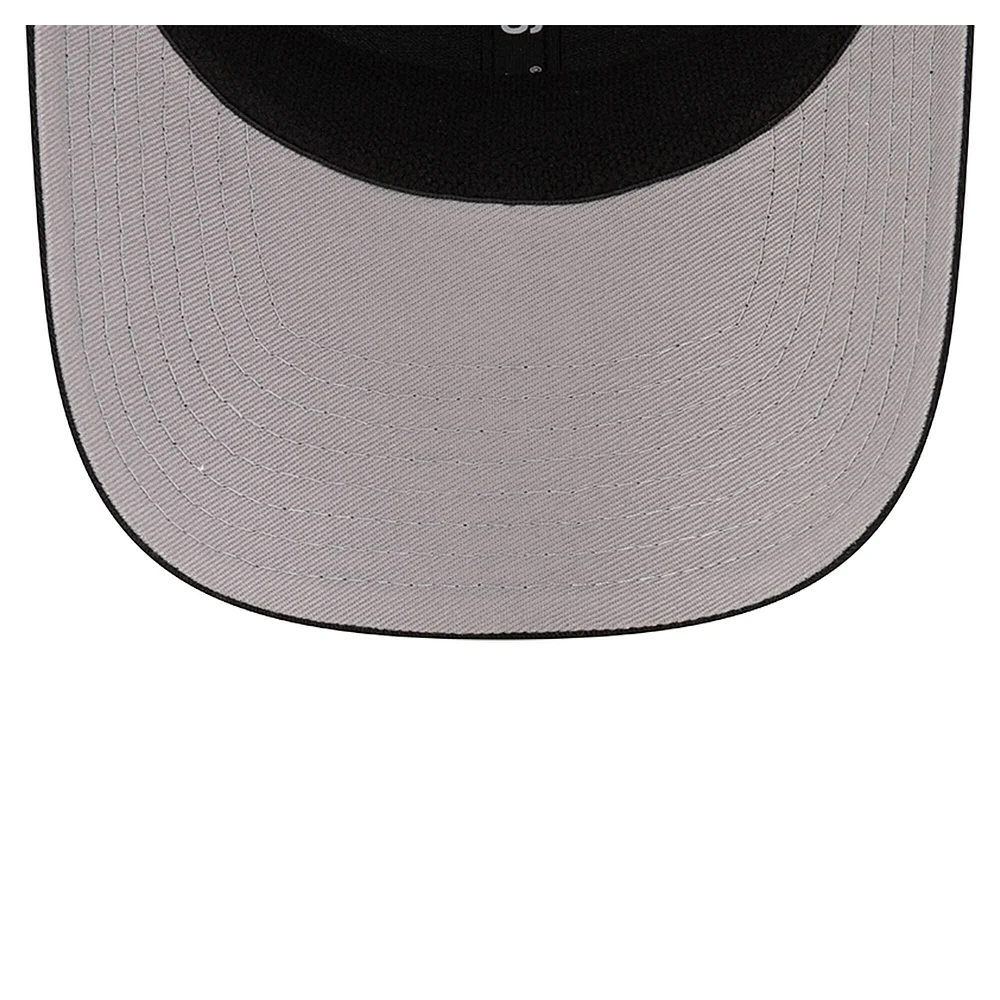 Men's New Era  Black Charlotte FC Labeled 9SEVENTY Trucker Stretch-Snap Adjustable Hat