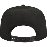 Men's New Era  Black Charlotte FC Script Golfer Adjustable Hat
