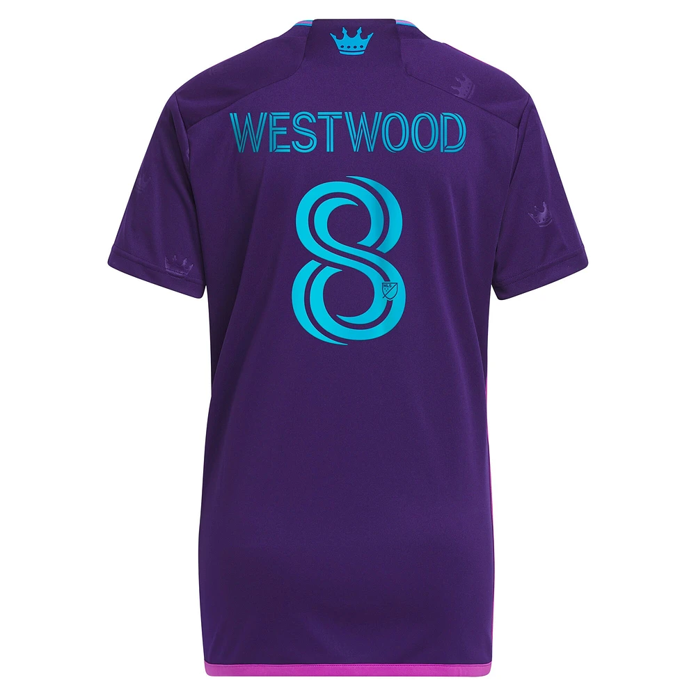 Réplique de maillot adidas Ashley Westwood Charlotte FC 2023 Crown Jewel Kit pour femme