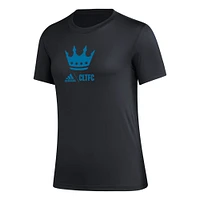 Women's adidas Black Charlotte FC AEROREADY Club Icon T-Shirt