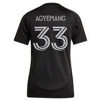 Women's adidas Patrick Agyemang Black Charlotte FC 2025 Fortress Kit Replica Player Jersey