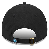Women's New Era Black Charlotte FC Throwback 9TWENTY Adjustable Hat