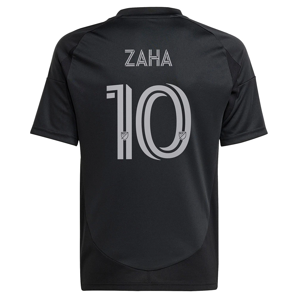 Youth adidas Wilfried Zaha Black Charlotte FC 2025 Fortress Kit Replica Player Jersey