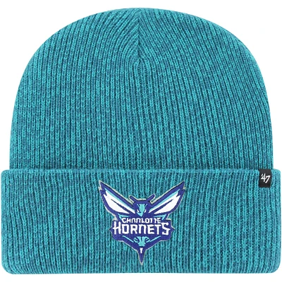 Bonnet en tricot à revers '47 Turquoise Charlotte Hornets Brain Freeze pour hommes