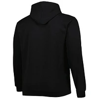 Men's Black Charlotte Hornets Big & Tall Heart Soul Pullover Hoodie