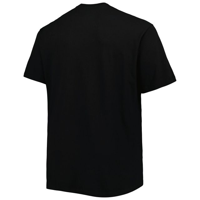T-shirt noir Charlotte Hornets Big & Tall Heart Soul pour homme