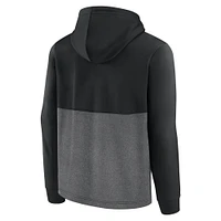 Fanatics pour hommes - Sweat à capuche noir Tri-Blend Successful Charlotte Hornets
