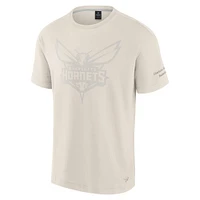 T-shirt emblématique Charlotte Hornets pour homme Fanatics Cream Elements