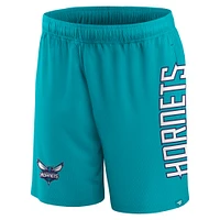 Men's Fanatics Teal Charlotte Hornets Post Up Mesh Shorts