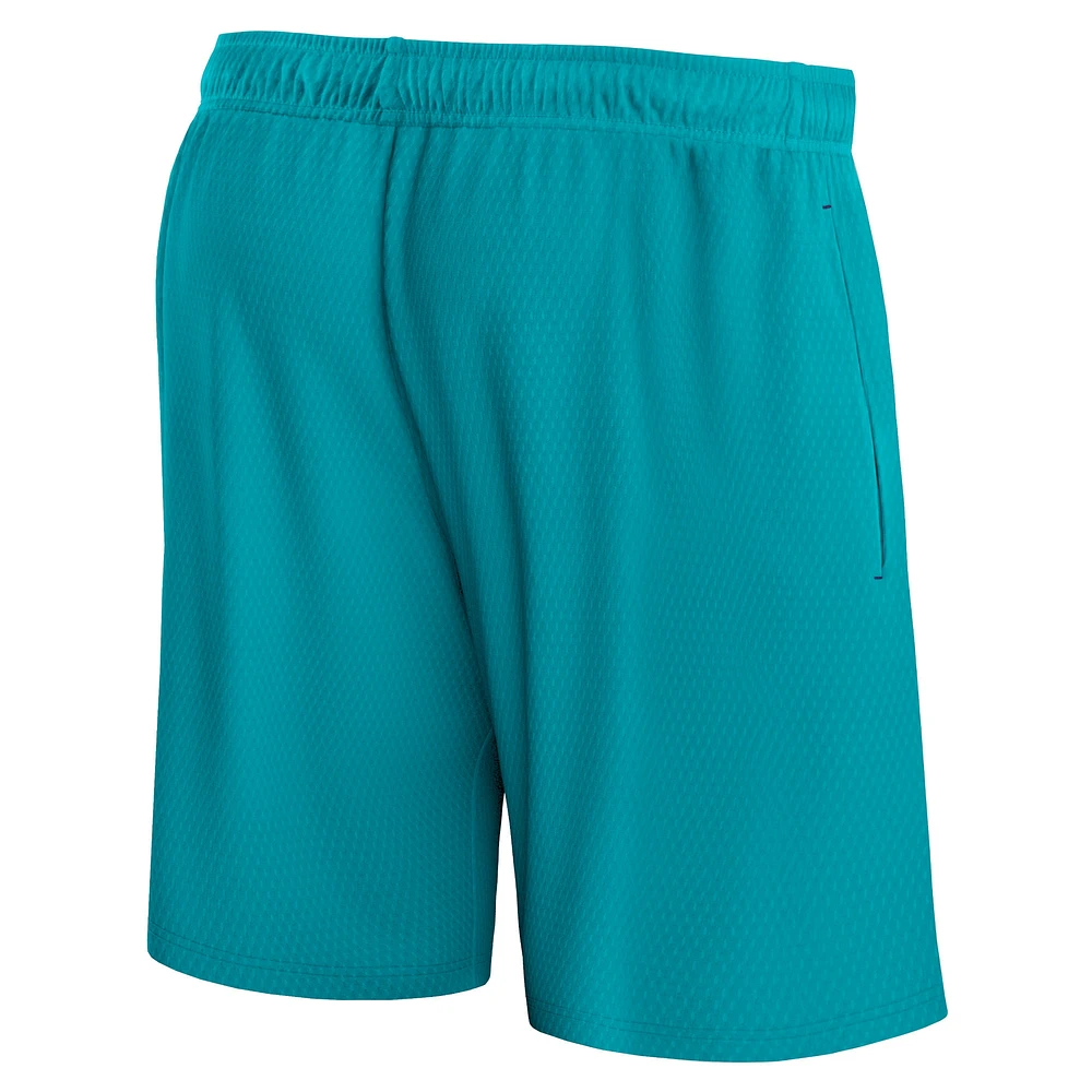 Men's Fanatics Teal Charlotte Hornets Post Up Mesh Shorts