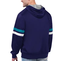 Men's G-III Sports by Carl Banks Purple Charlotte Hornets Contender Full-Zip Hoodie Jacket