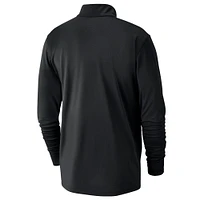 Haut Jordan Brand Charlotte Hornets 2024/25 Courtside Performance à demi-zip pour homme, noir