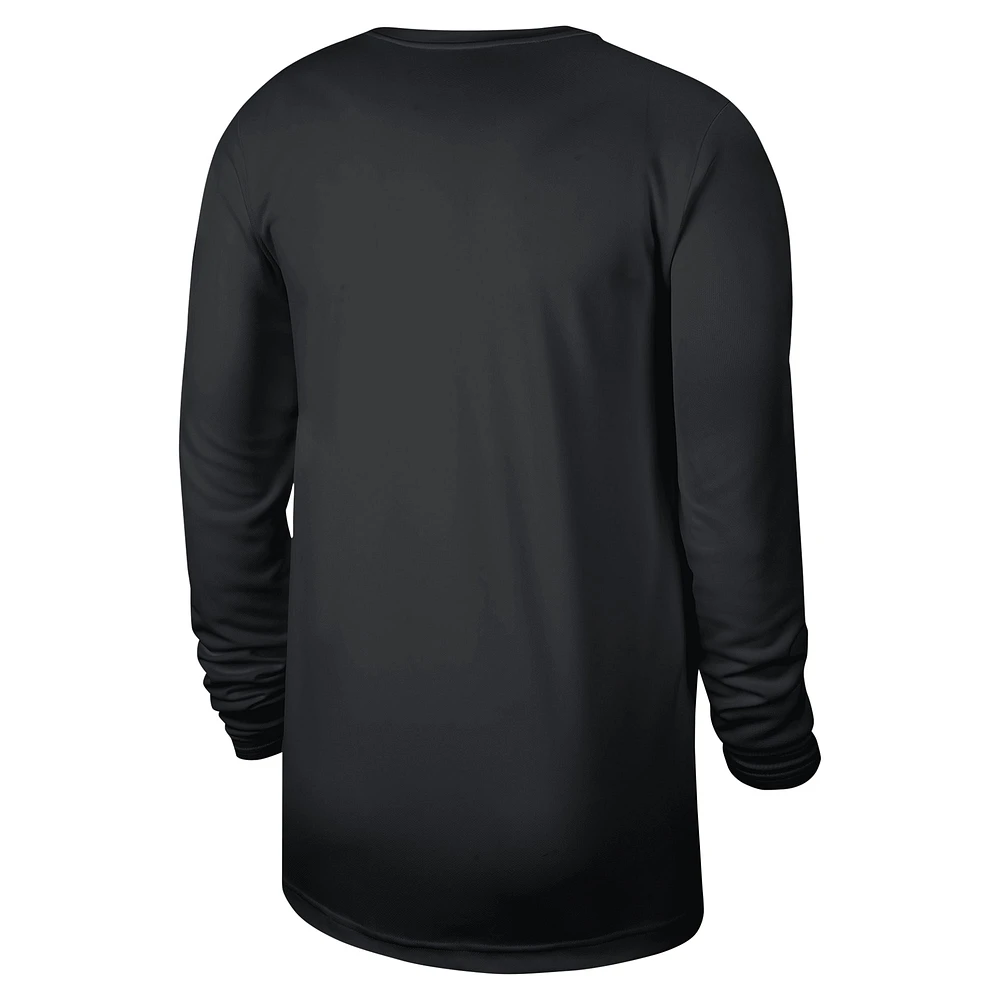 Men's Jordan Brand Black Charlotte Hornets 2024/25 Legend On-Court Practice Long Sleeve T-Shirt
