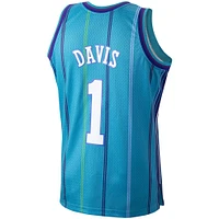 Men's Mitchell & Ness Baron Davis Teal Charlotte Hornets 1999/00 Hardwood Classics Swingman Jersey