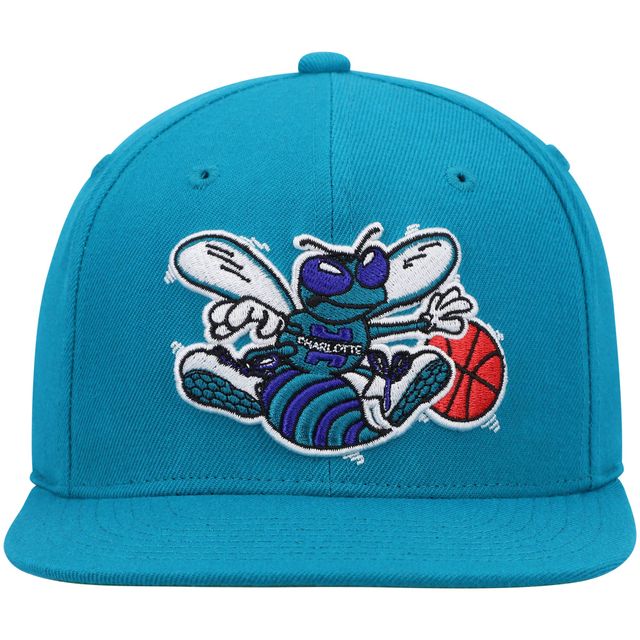 Casquette Snapback Charlotte Hornets Hardwood Classics Team Ground 2.0 Mitchell & Ness pour hommes