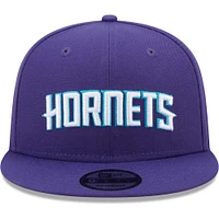 Men's New Era Purple Charlotte Hornets Jersey Hook Statement Edition 9FIFTY Snapback Hat