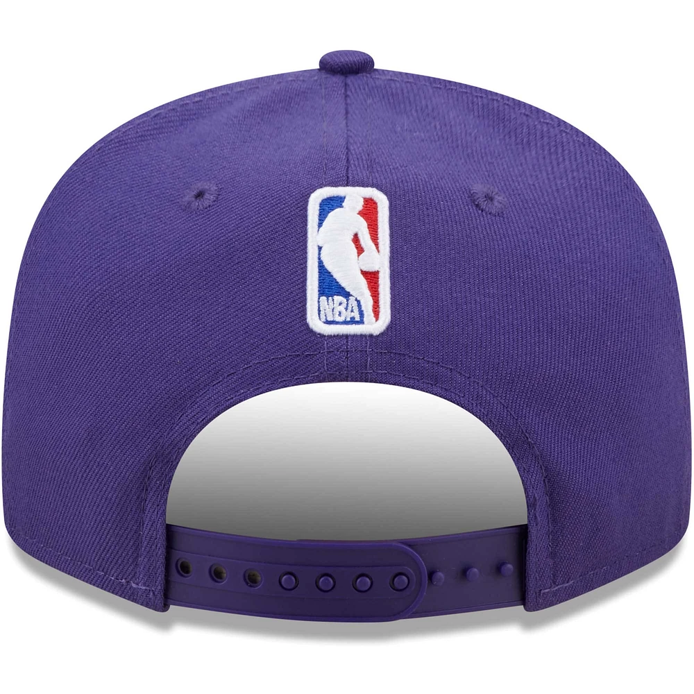 Men's New Era Purple Charlotte Hornets Jersey Hook Statement Edition 9FIFTY Snapback Hat
